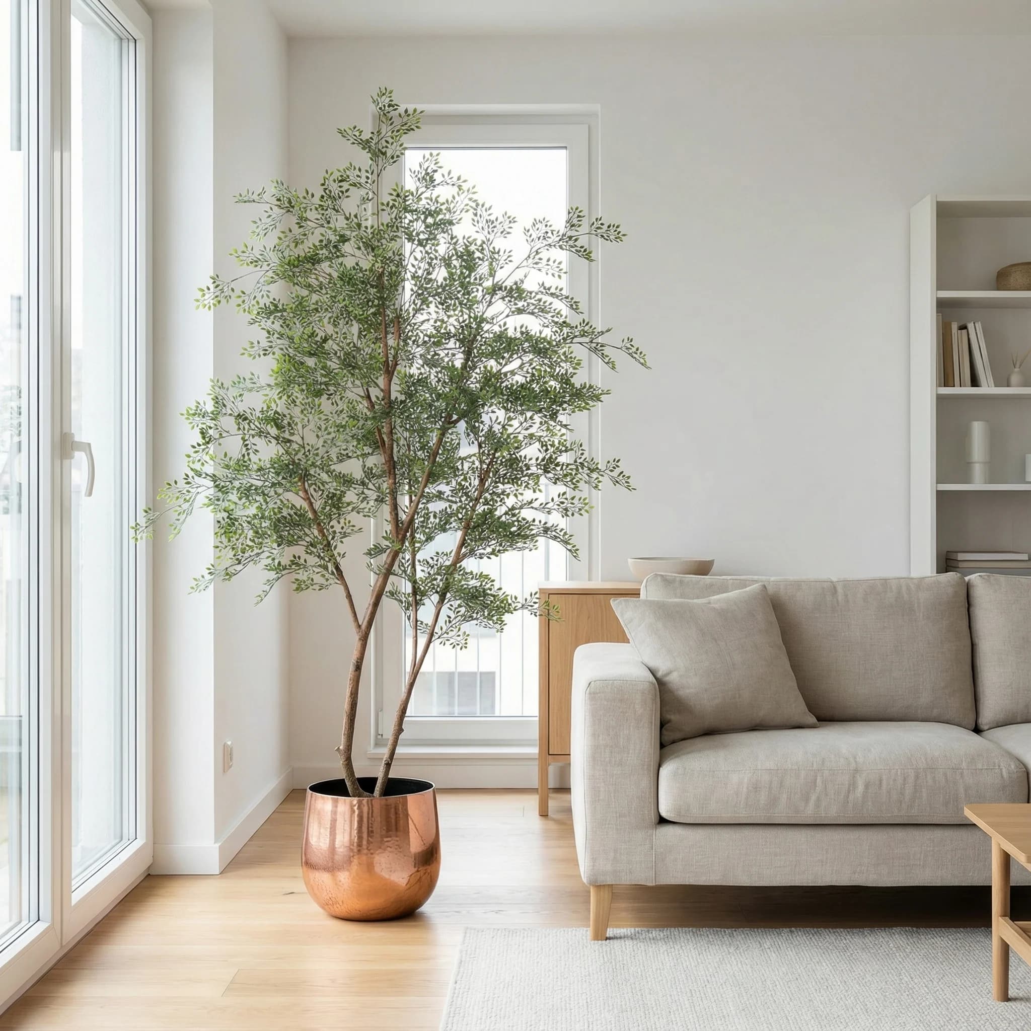 Artificial plant in modern interior